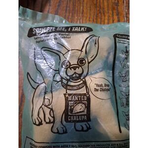 Vintage Taco Bell Applause Plush Toy Chihuahua Quiero Taco Bell Wanted Chalupa